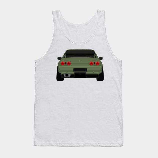 R32 rear Green Tank Top by VENZ0LIC